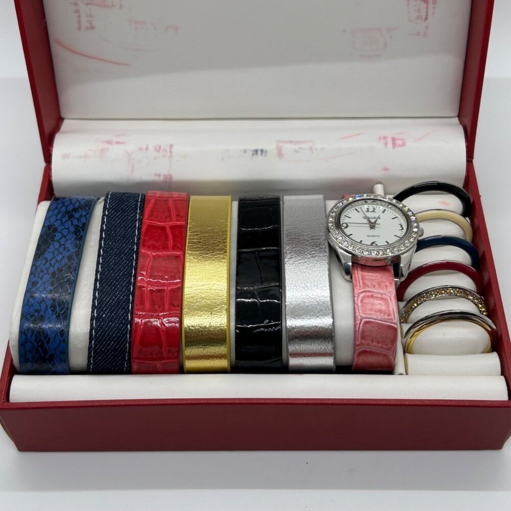 Gruen Quartz Watch With Interchangeable Bands & Bezel Works READ - Picture 2 of 16